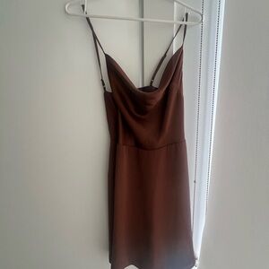 Sunday best coffee coloured mini dress